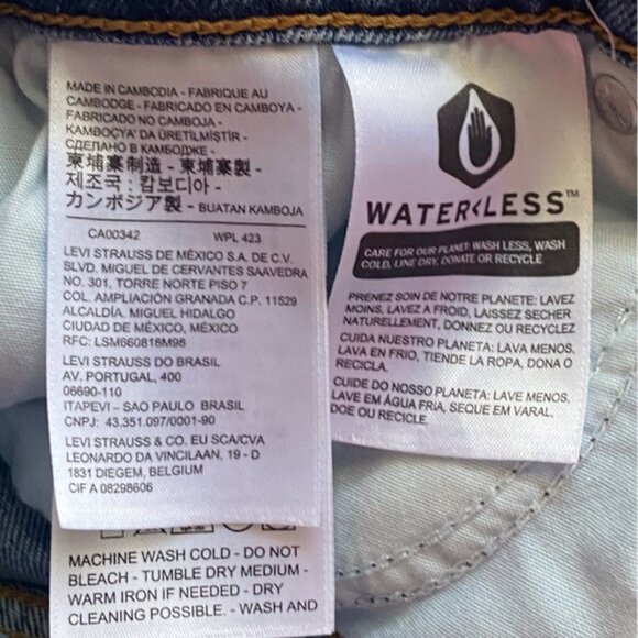 Levis 70'S High Rise Flare Jeans Woman 29x32 Medium Wash Western Festival Casual - Picture 13 of 16